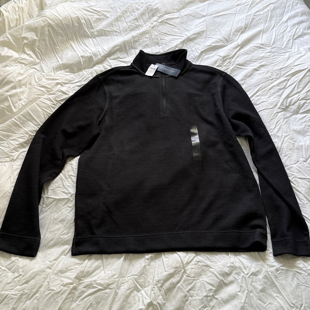 NWT Men's Charcoal Zip-Up Shirt